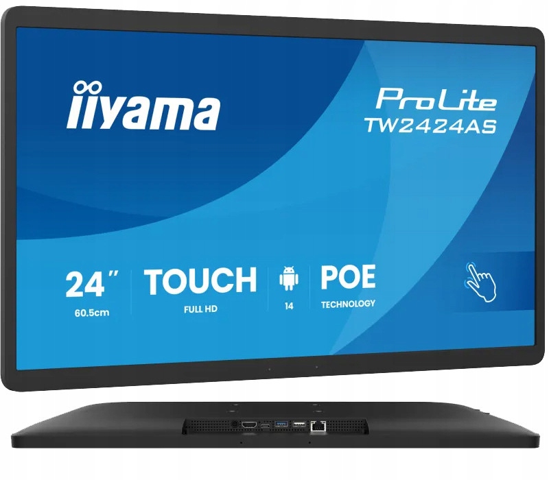 Monitor interaktywny iiyama TW2424AS-B3P 24 Fhd, Dotyk Pcap In-cell,