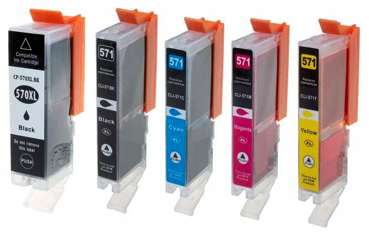 

5x Tusze do Canon PGI-570 CLI-571 TS5050 MG5750