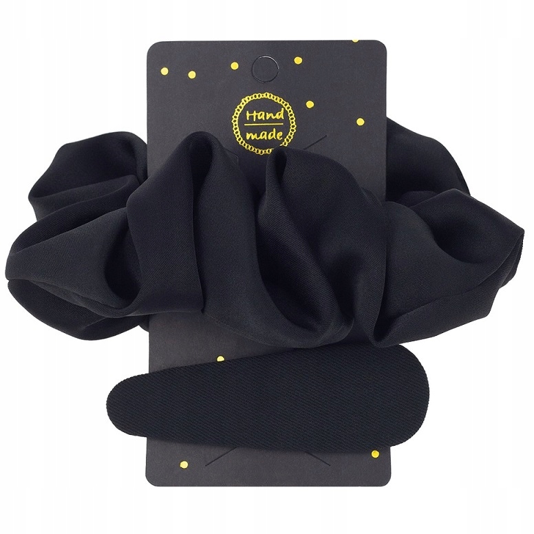 

Zestaw Gumka Do Włosów Scrunchie Spinka Czarna
