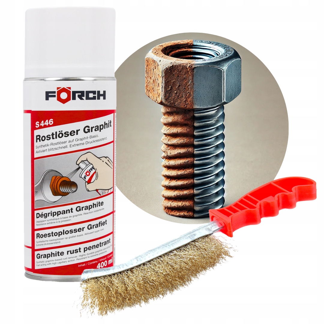 Zestaw Do Usuwania Rdzy I Konserwacji Powierzchni Odrdzewiacz S446 szczotka