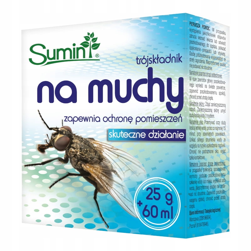 

Trójskładnikowy środek na muchy 25 g 60 ml Sumin