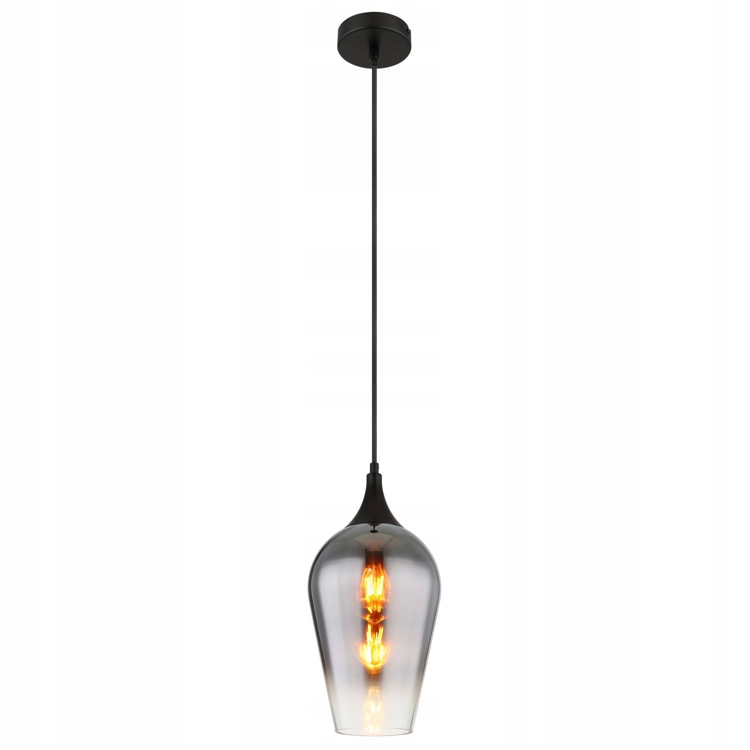 Závěsná lampa Lavus černý chrom Globo Lighting E27 60W, nastavitelná