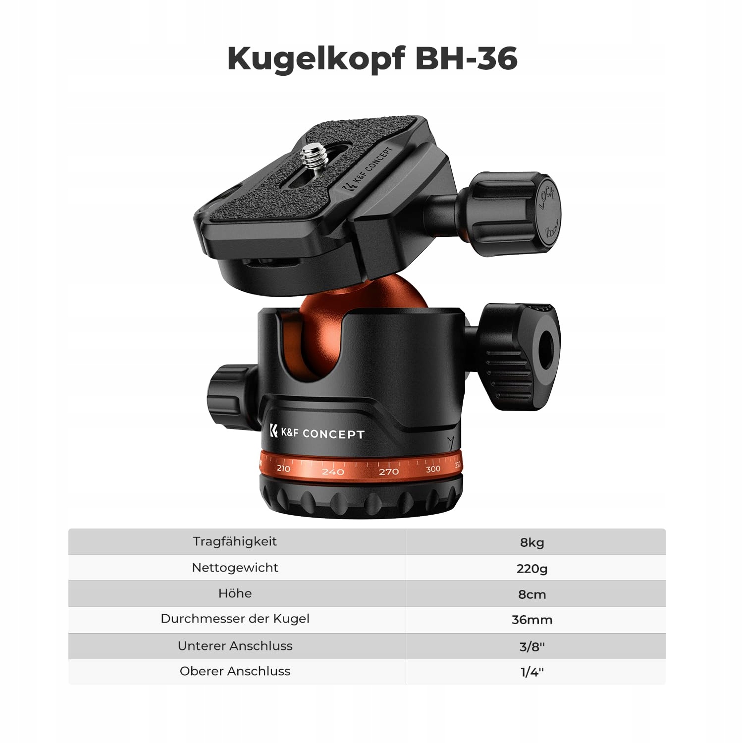 K&F CONCEPT Statyw Aluminiowy 178cm z Uchwyt na Telefon Podróżny Tripod — miniatura 4