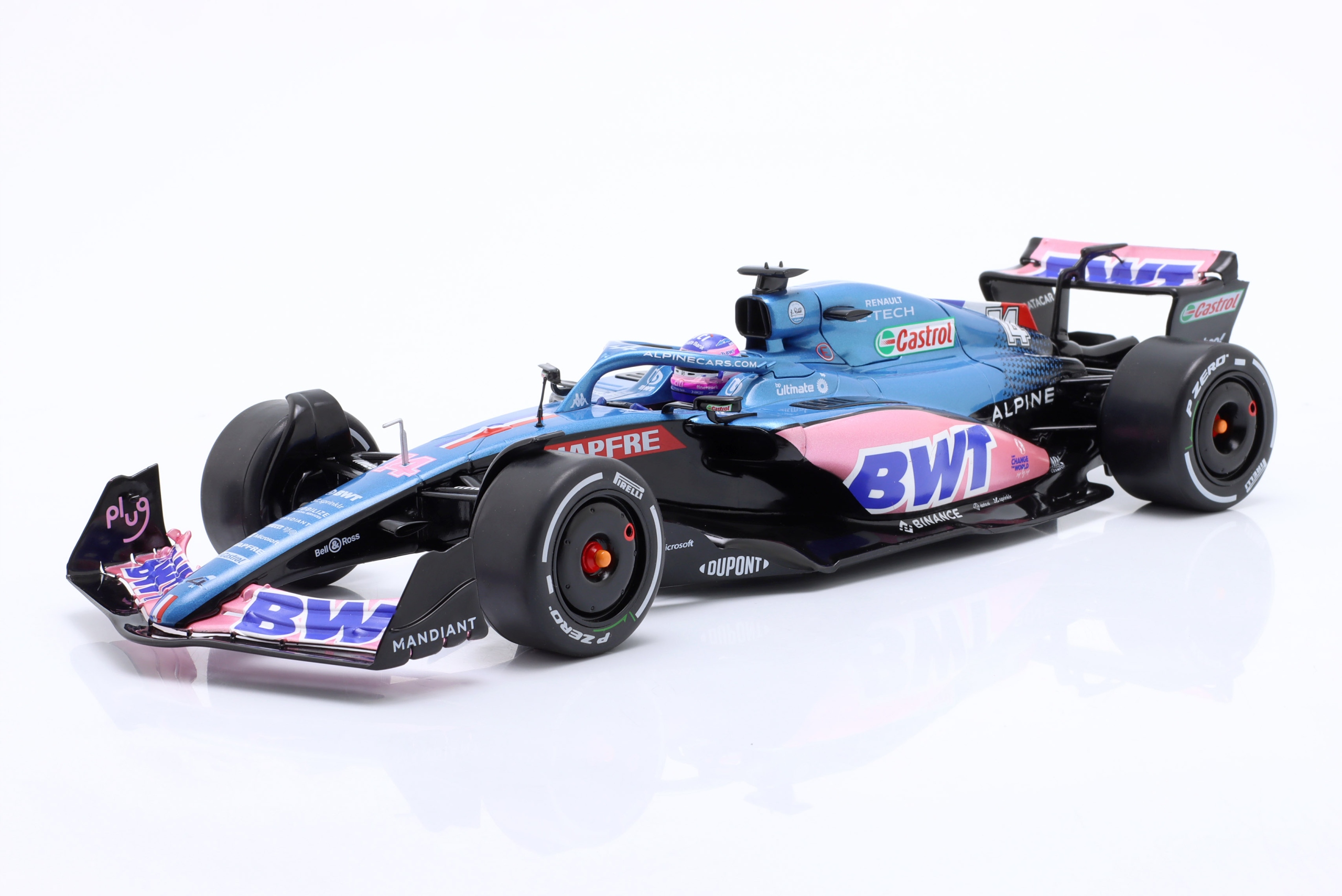 Alpine A522 #14 Fernando Alonso 7th Monaco Gp F1 Formula 1 2022 Solido 1:18