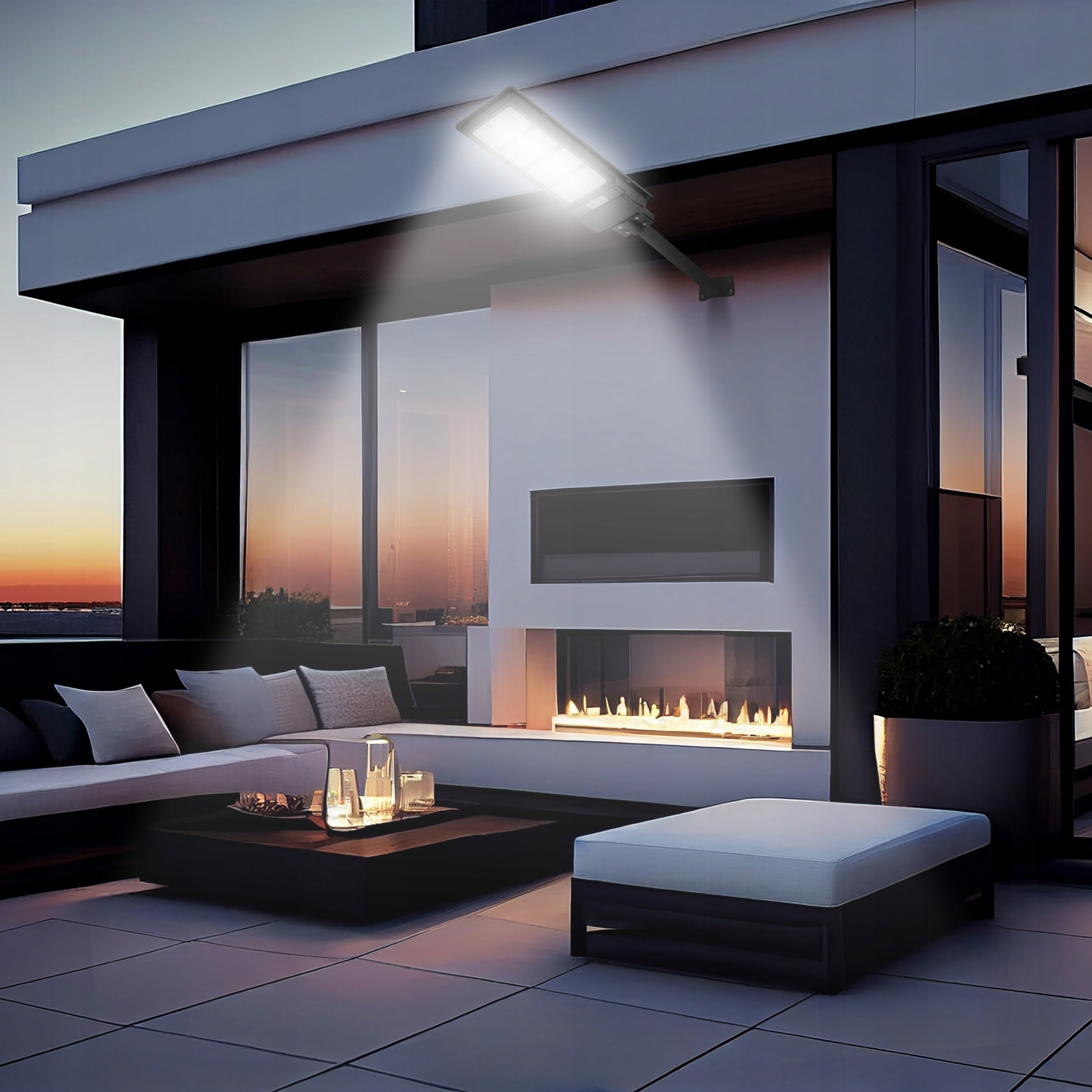 LAMPA ULICZNA LED LATARNIA SOLARNA 360W PILOT Zasilanie solarne