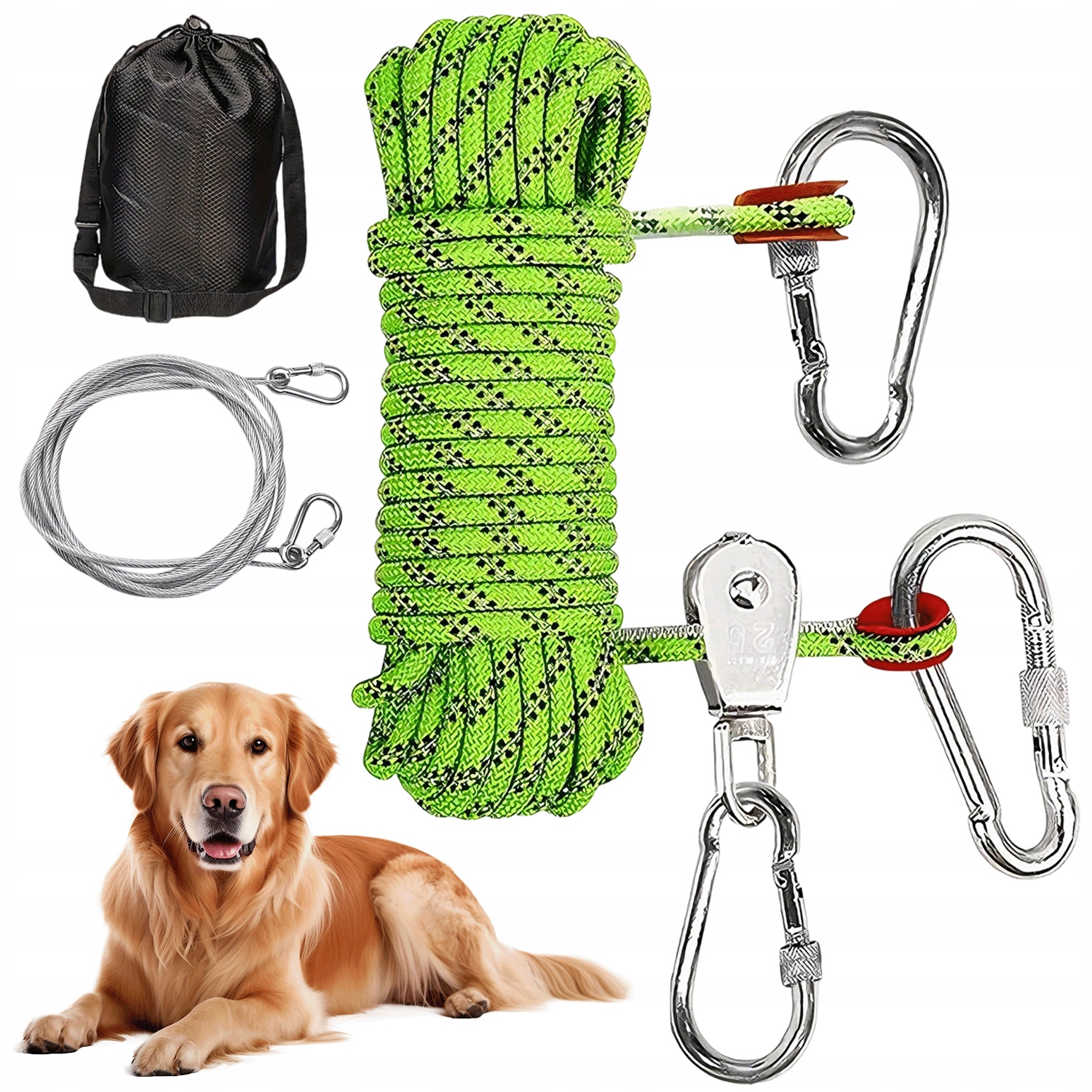 Levně Profesionální Vodítko Pro Velkého Psa, Silné, S Reflexním Zámkem