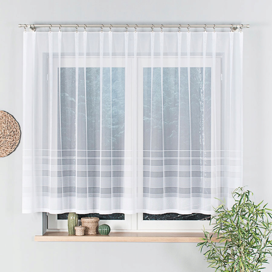 

Firanka gotowa żakardowa biała Tatiana 140x300 cm