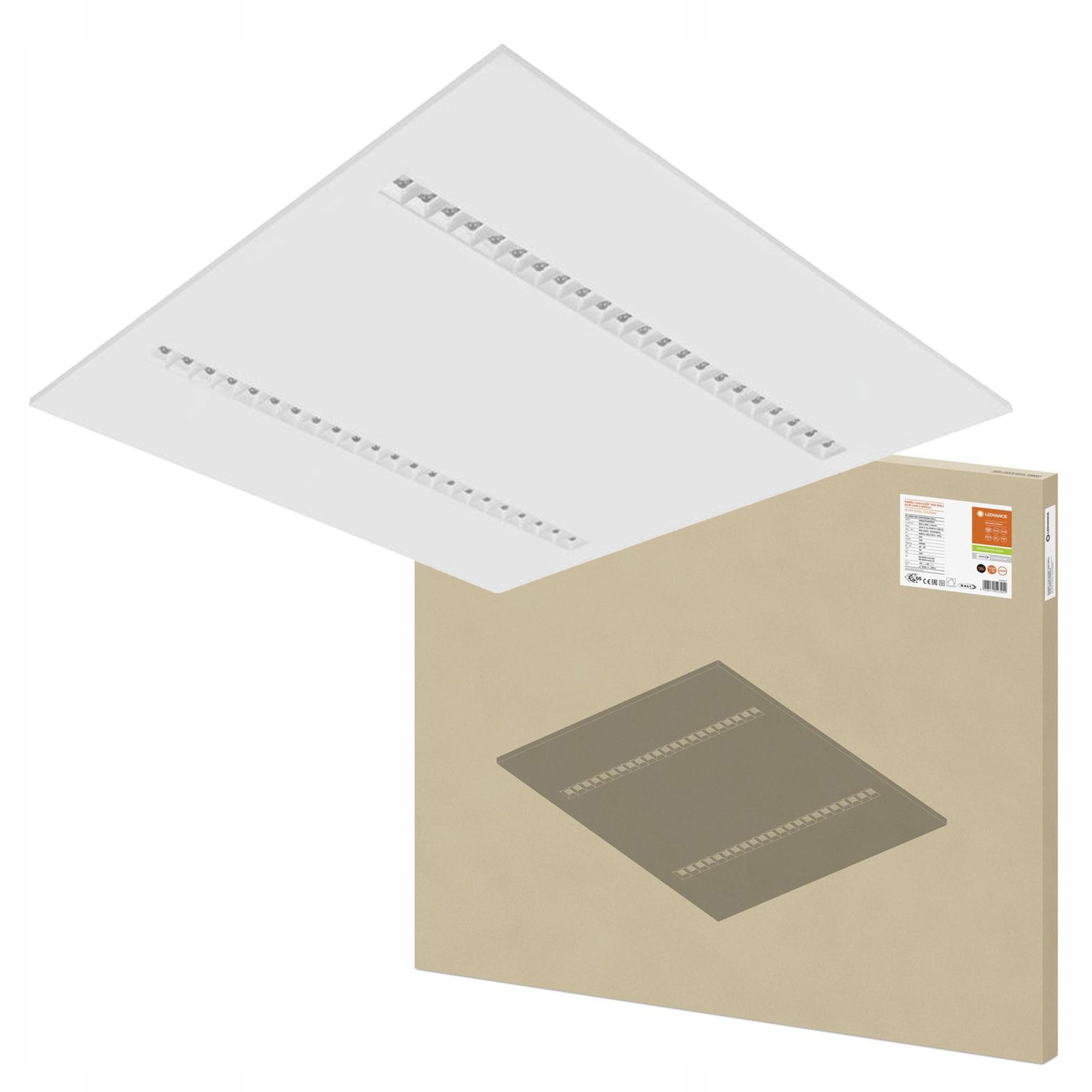 Led panel Kancelárska lampa stropná 33W 4000lm 4000K 62x62cm UGR16