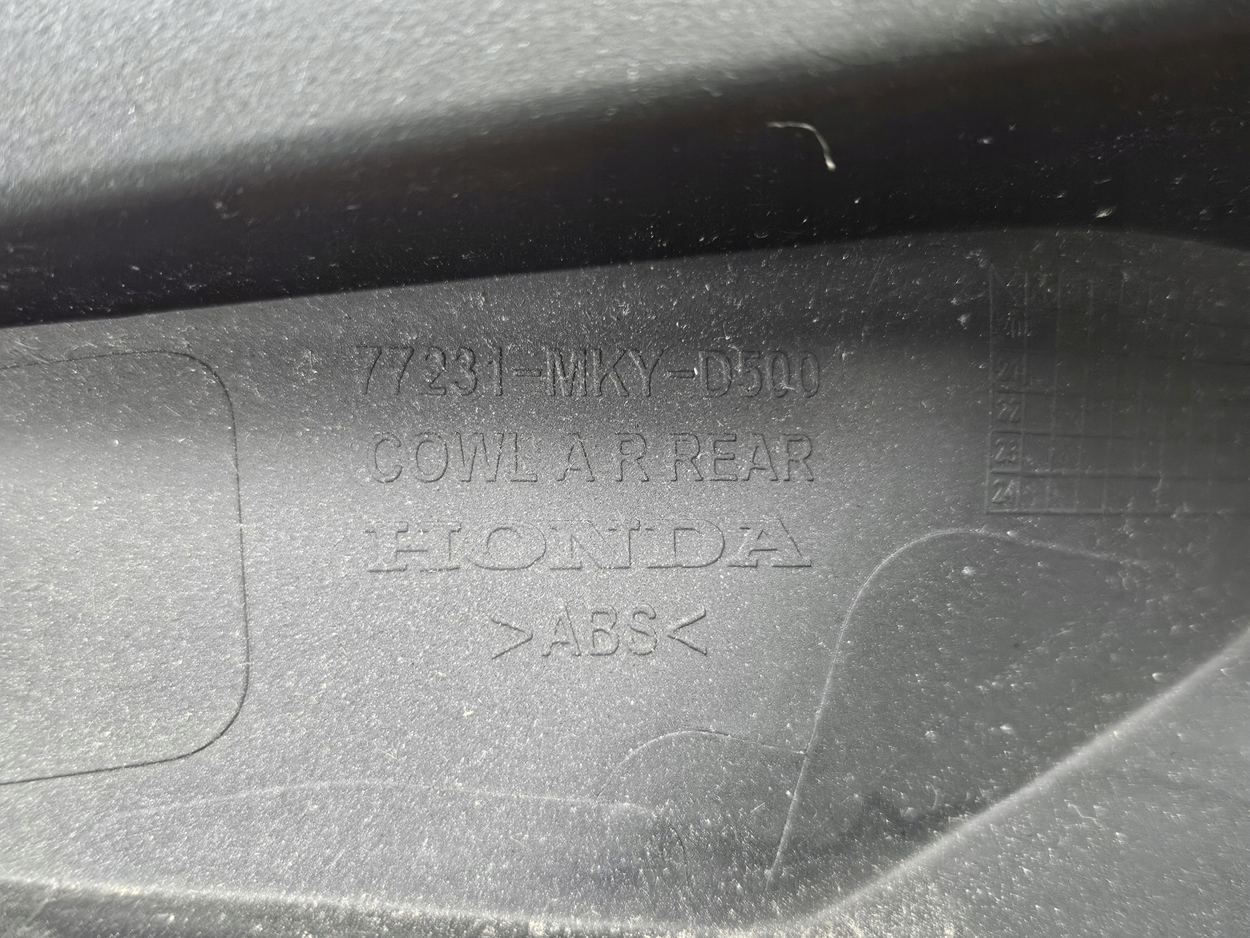 がはは HONDA CIVIC FK8 Type-R Front Left Dashboard Trim 77231-TBA