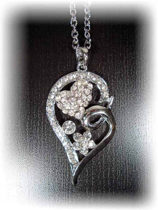 KOMPLET NASZYJNIK ŁAŃCUSZEK WISIOREK Z CYRKONIAMI Rodzaj Klasyczne Orientalne Rękodzieło Stylizowane na stare