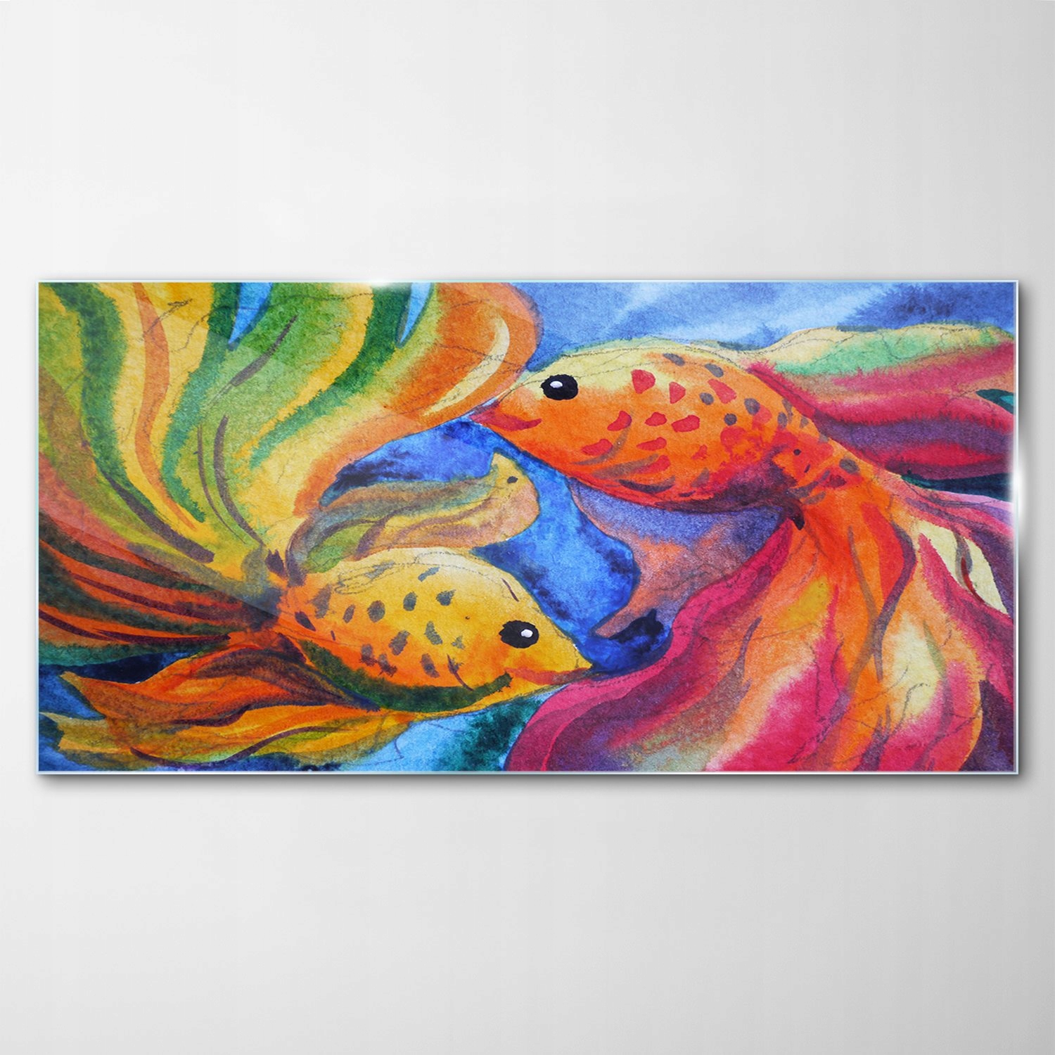 Obraz na skle Dekor Zvieratá Zlatá rybka 140x70