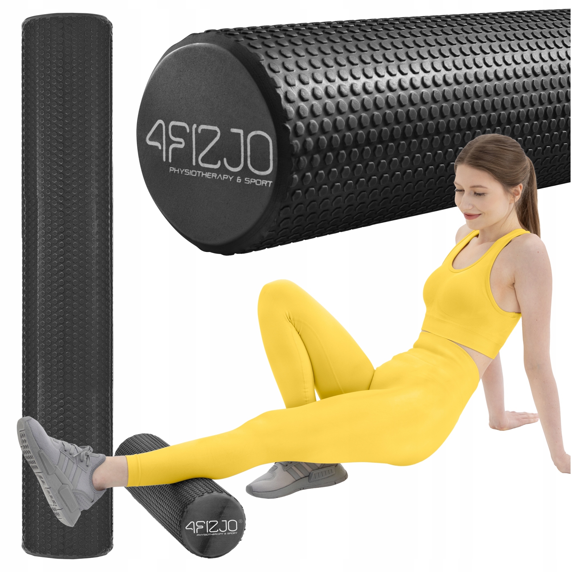 Wałek Do Masażu Z Wypustkami Roller Pleców Nóg Ciała Masaż Regeneracja 90CM