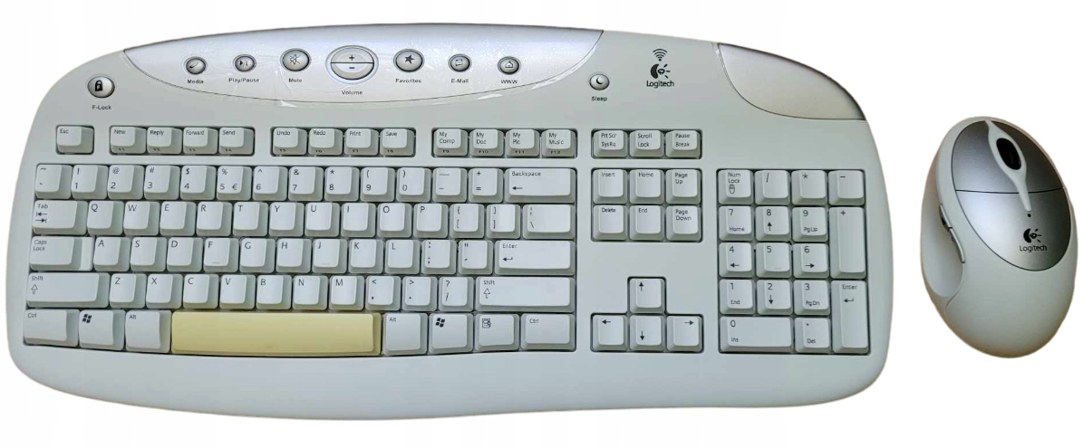 Klawiatura Mysz Logitech Cordless Rechargeable Desktop