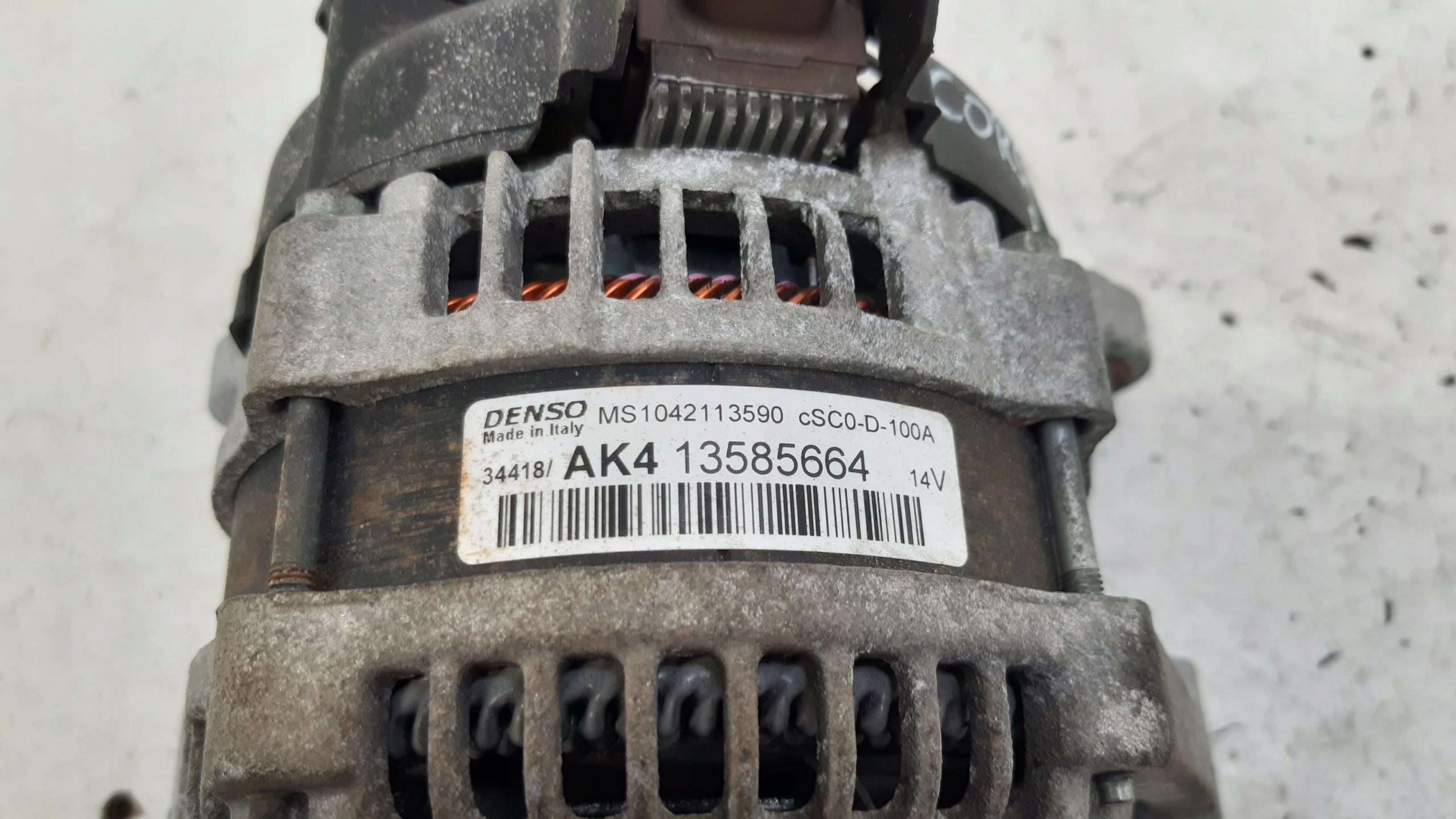 Alternator 13585664 Opel Corsa E