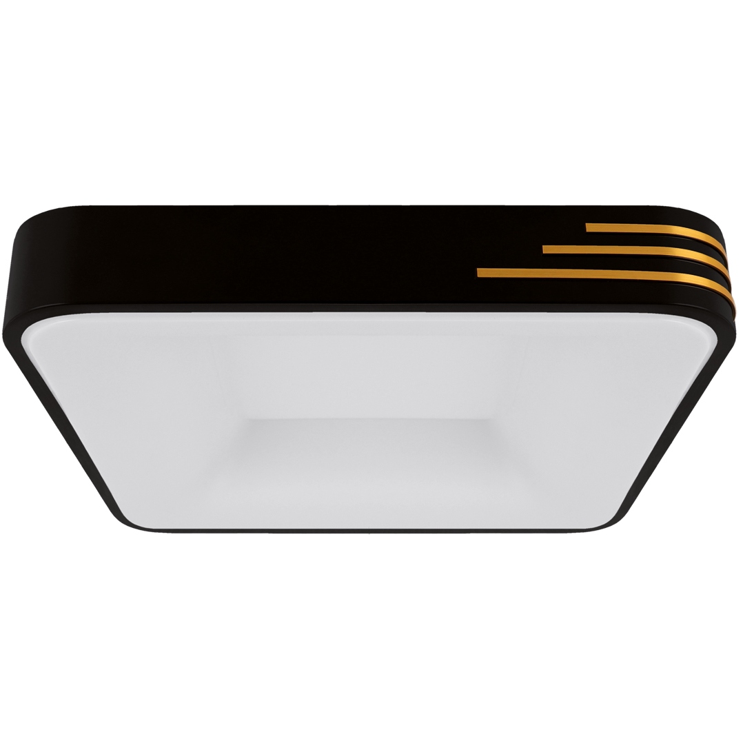 Dekorativní Stropní Svítidlo Stropní Svítidlo 24W Černo-zlaté Dekorace IP20 Čtverec