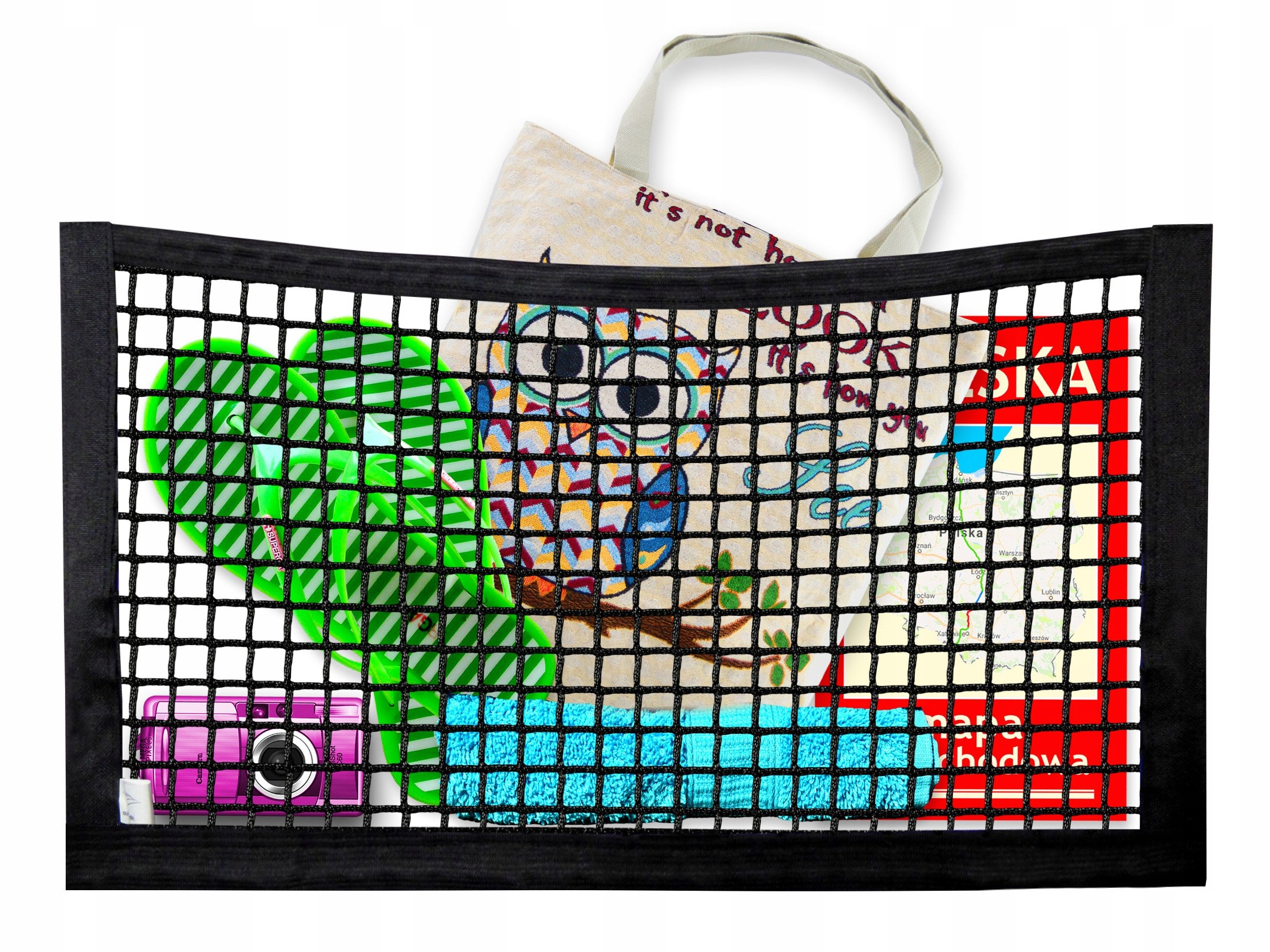 KIESZEŃ DO BAGAŻNIKA SIATKA 25x45 NA RZEP DO AUTA EAN (GTIN) 5904555852129