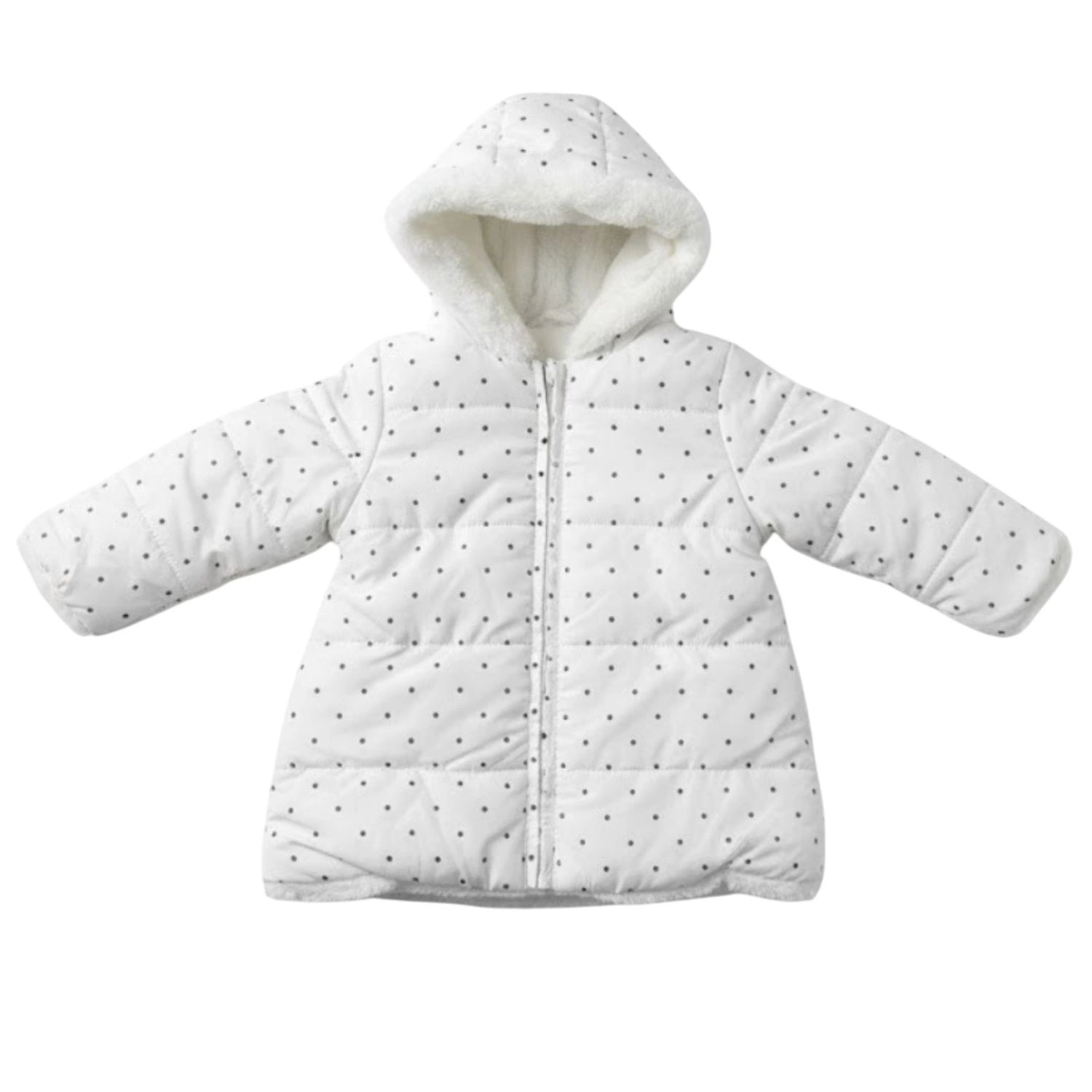 Chicco Kurtka Puchowa Dziecięca Ciepła Zimowa Dwustronna biała 62 cm 6m