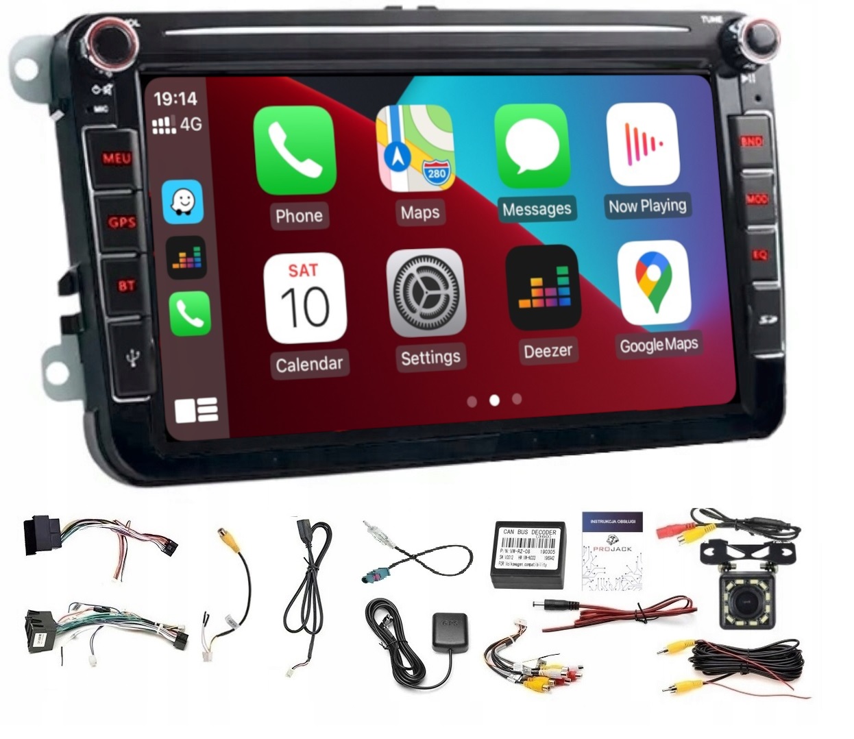 Rádio Navigácia Gps Android Seat Leon 2005-2015 Usb Wifi Carplay 64GB