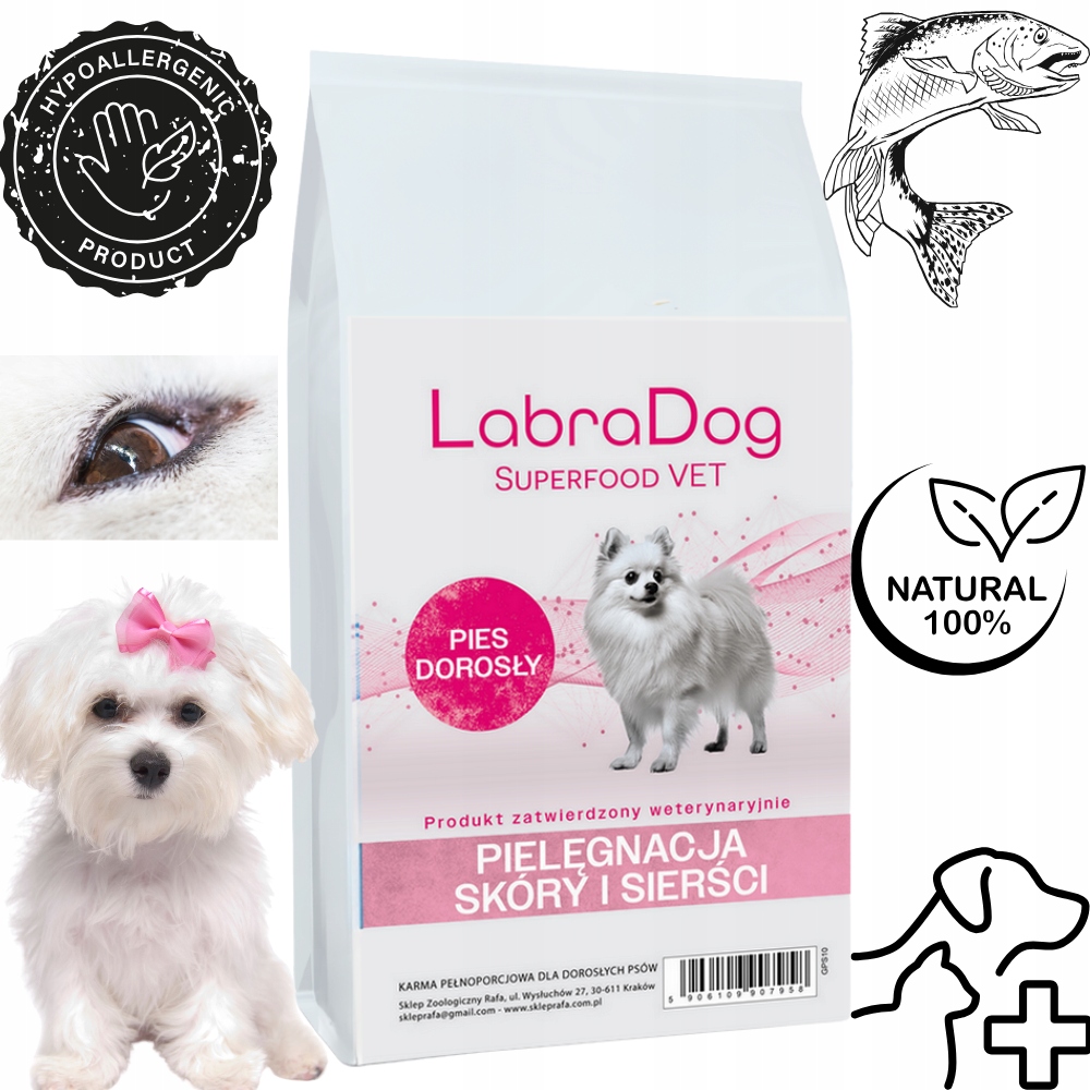 Levně LabraDog Superfood Hydrolyzovaný Losos Péče o kůži a srst 10kg