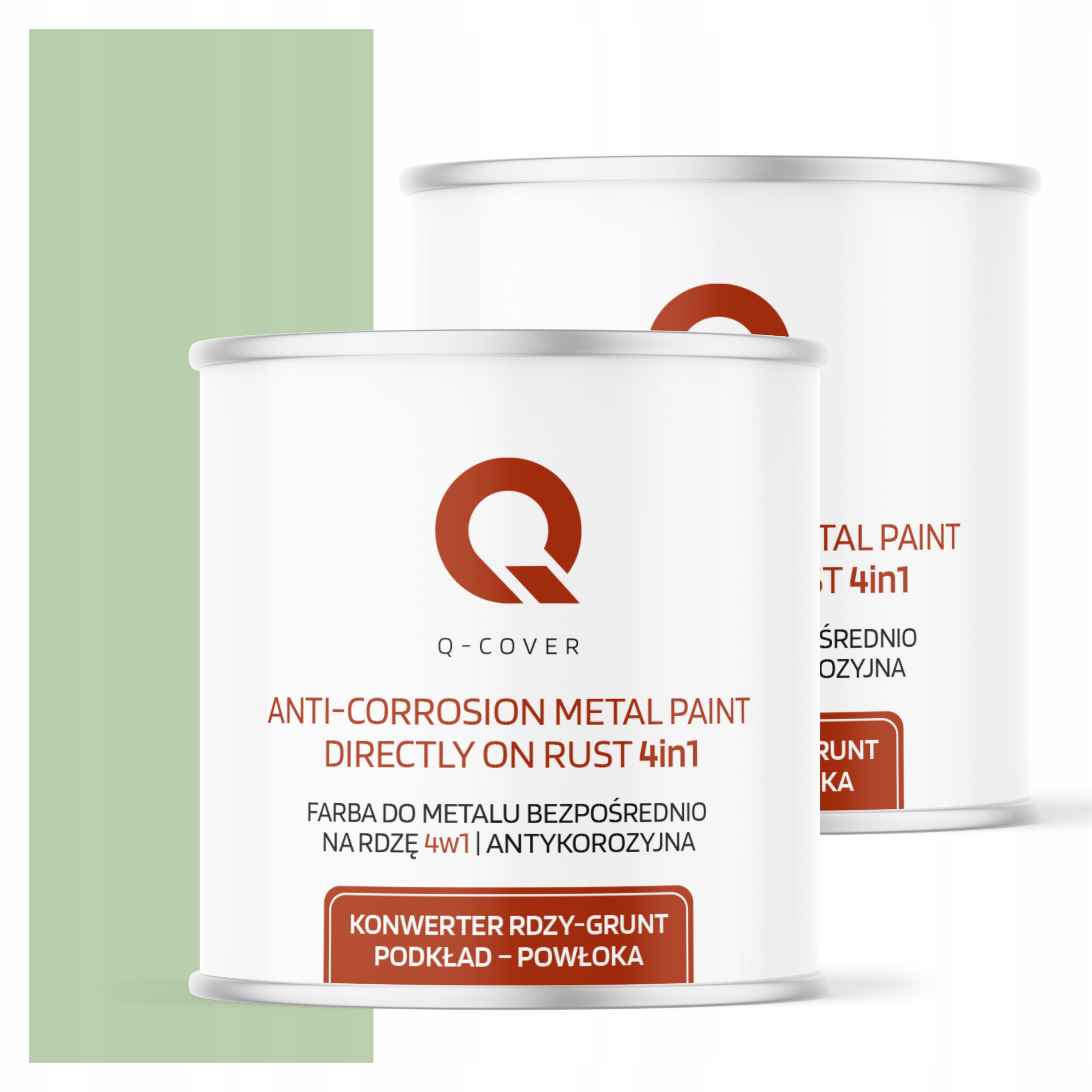 Farba Priamo Na Hrdzu Kov Aluminium Oceľ 2,5L 4v1 Polomat Zelená Pastelová