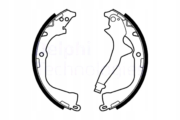 DELPHI SZCZĘKI HAMULCOWE KPL TYŁ VW AMAROK 2.0 2.0D 3.0D 09.10-05.22