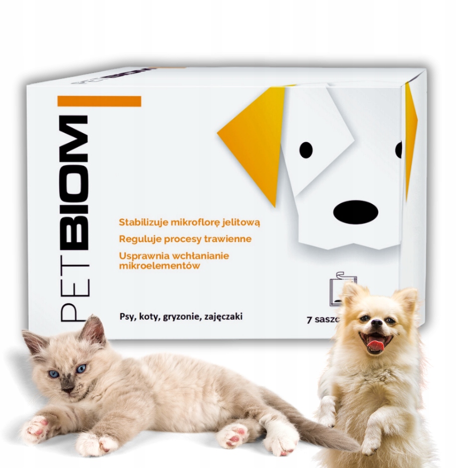 Petbiom 21G Probiotyk Dla Psa, Kota, Gryzoni Brak Problemów Jelitowych 7x3g