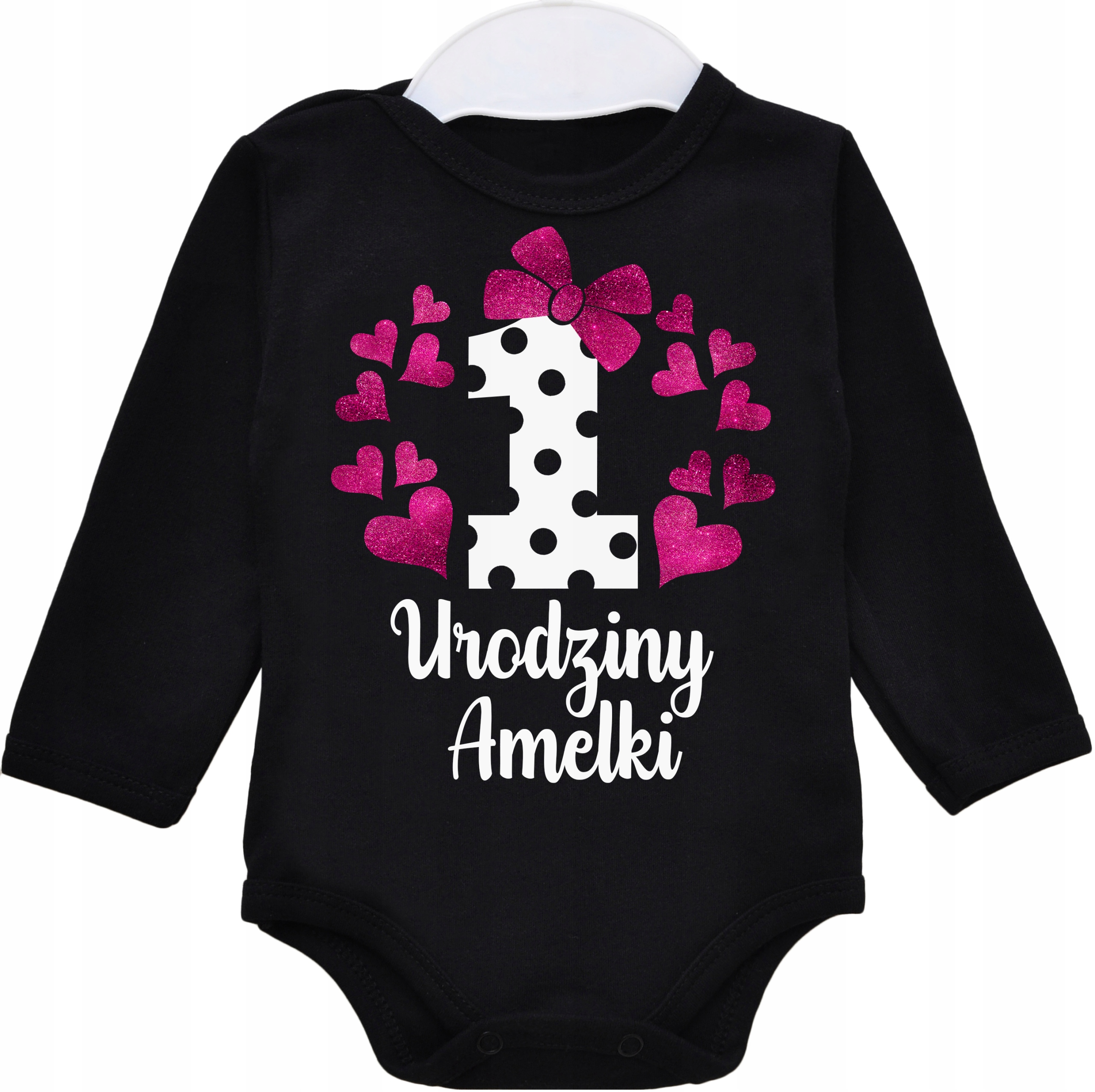 Body dł rękaw PIERWSZE URODZINY rok IMIĘ r. 86