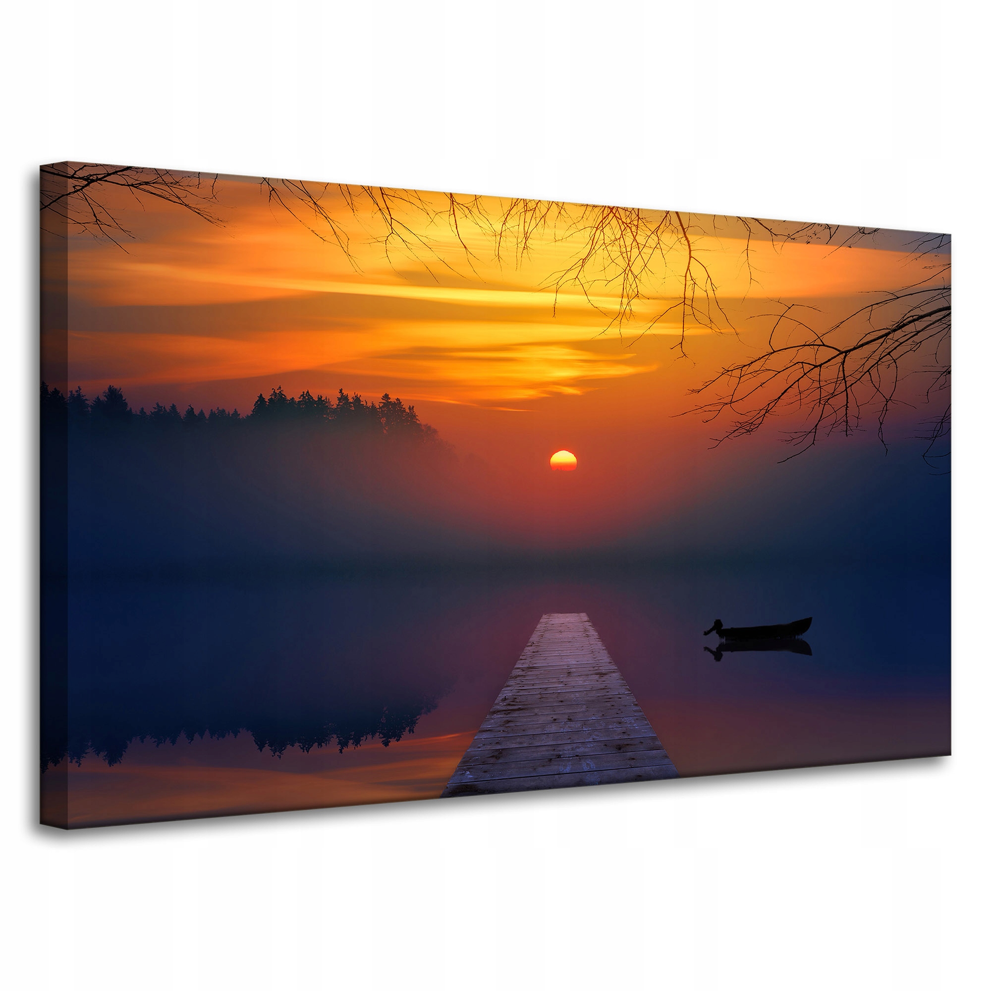 Obraz na plátně Příroda Západ slunce nad jezerem 100x60 cm