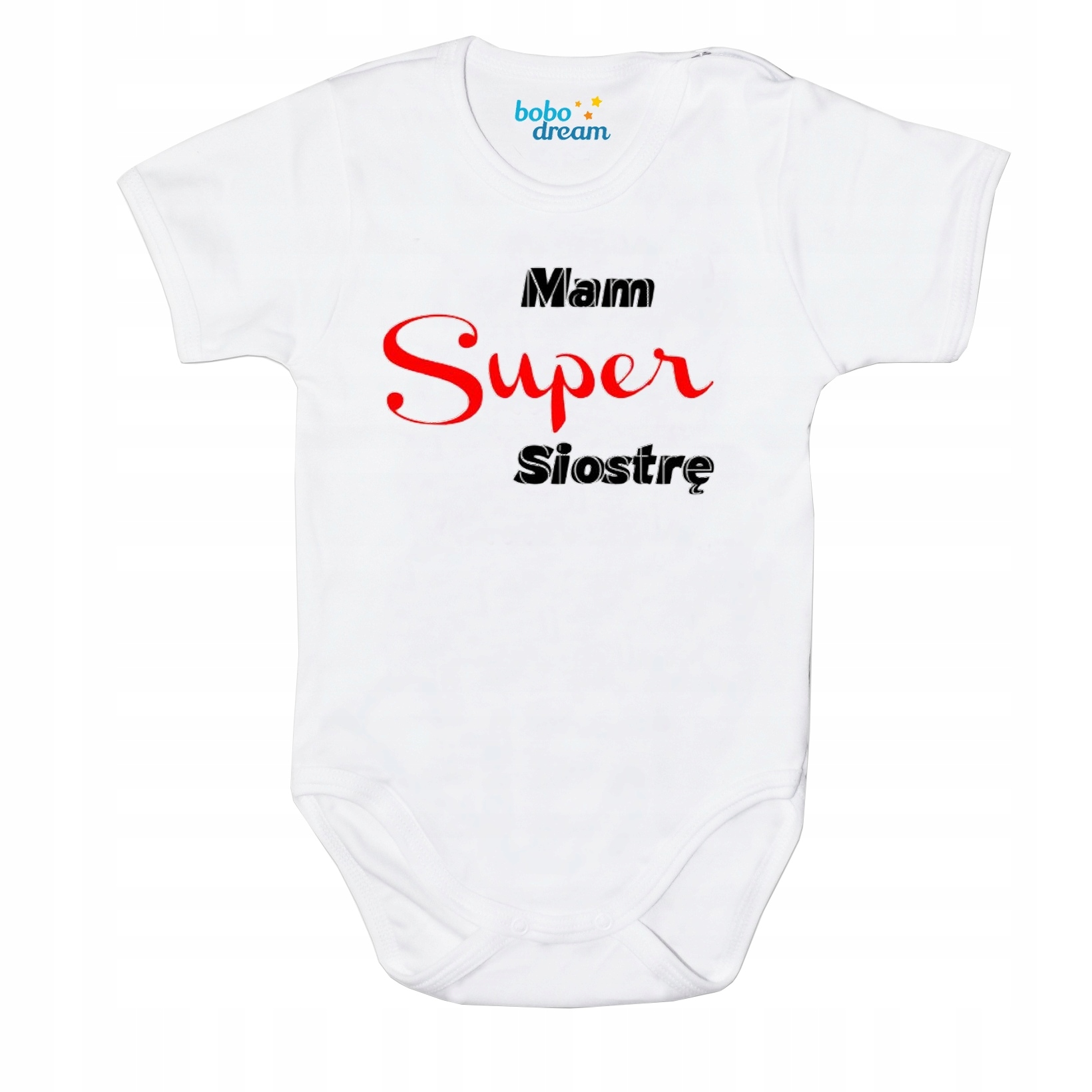 

Body niemowlęce Mam super Siostrę 74