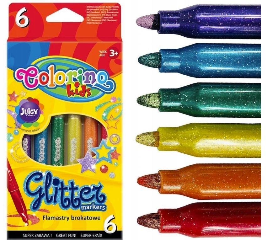 

Flamastry Colorino Kids Brokatowe