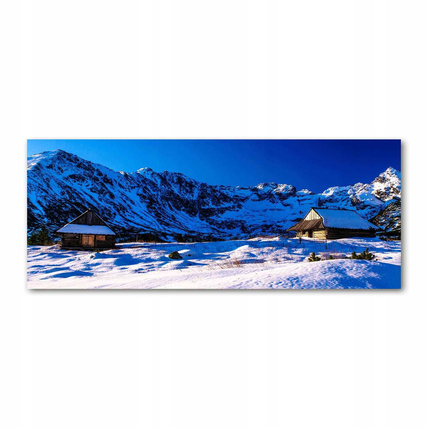 

Foto obraz akryl zdjęcie Domy w Tatrach 125x50 cm
