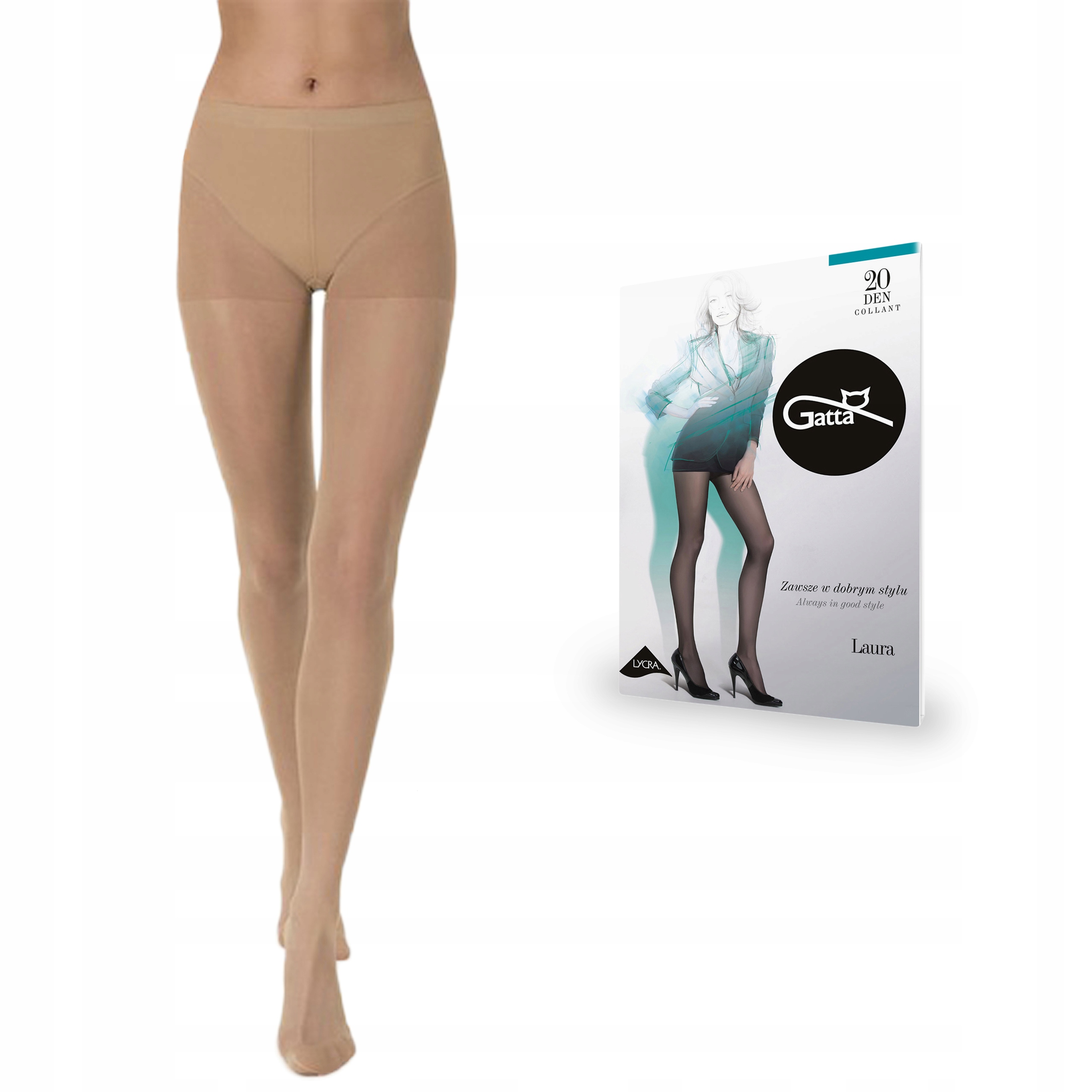 

Rajstopy Gatta Laura 20 den lycra, Daino 5-XL