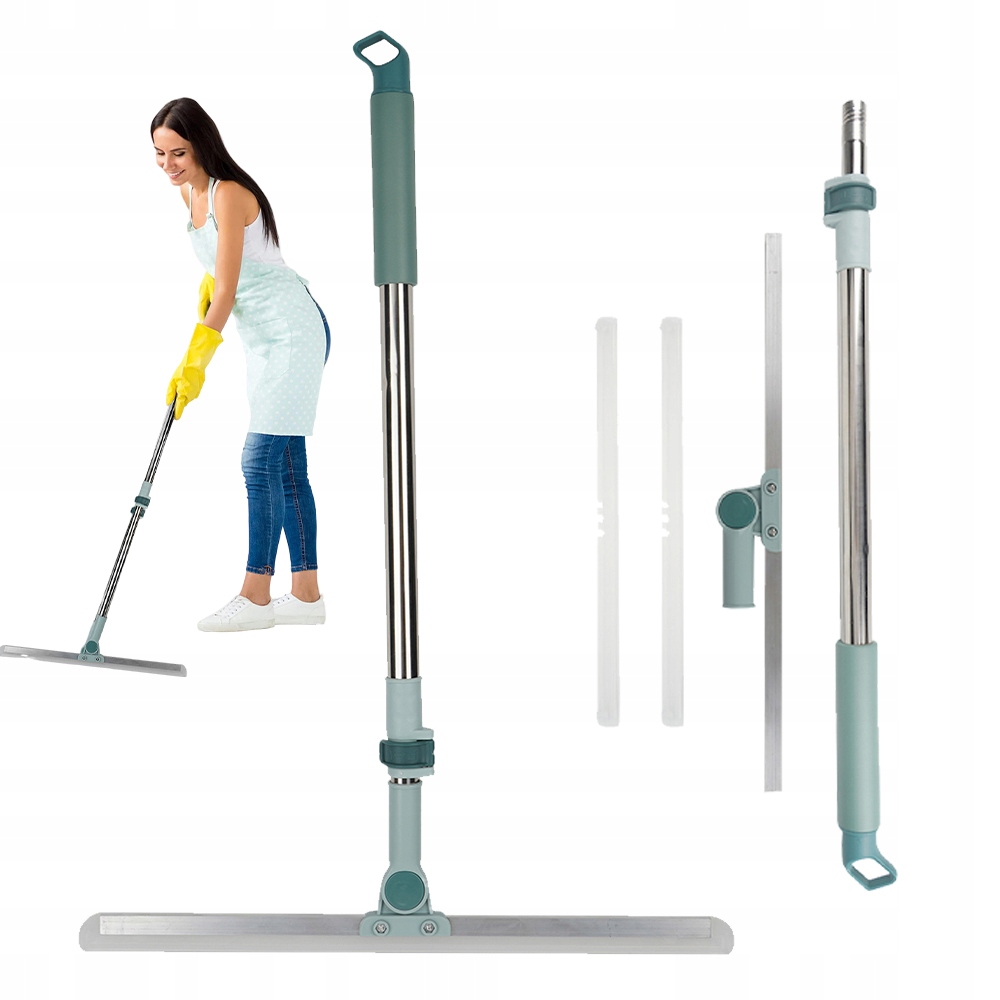 Stěrka Na Vodu Do Sprchových Koutů Zrcadel, Pogumovaná, S Držákem