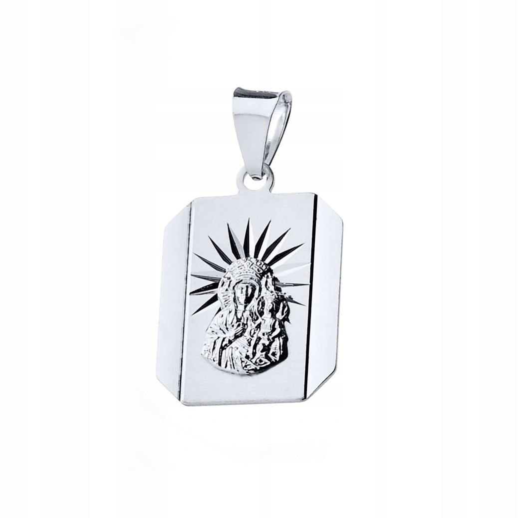 Stříbrný medailon Panna Maria Čenstochovská