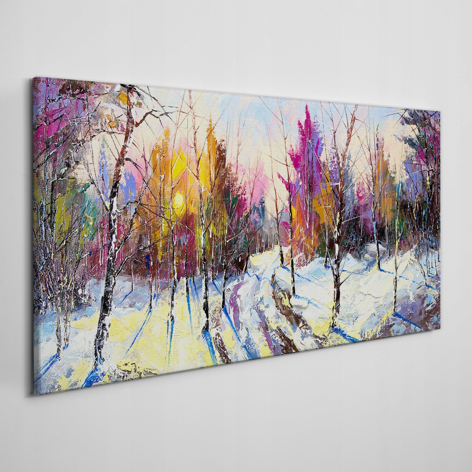 

Obraz na płótnie Zima śnieg las natura 120x60 cm