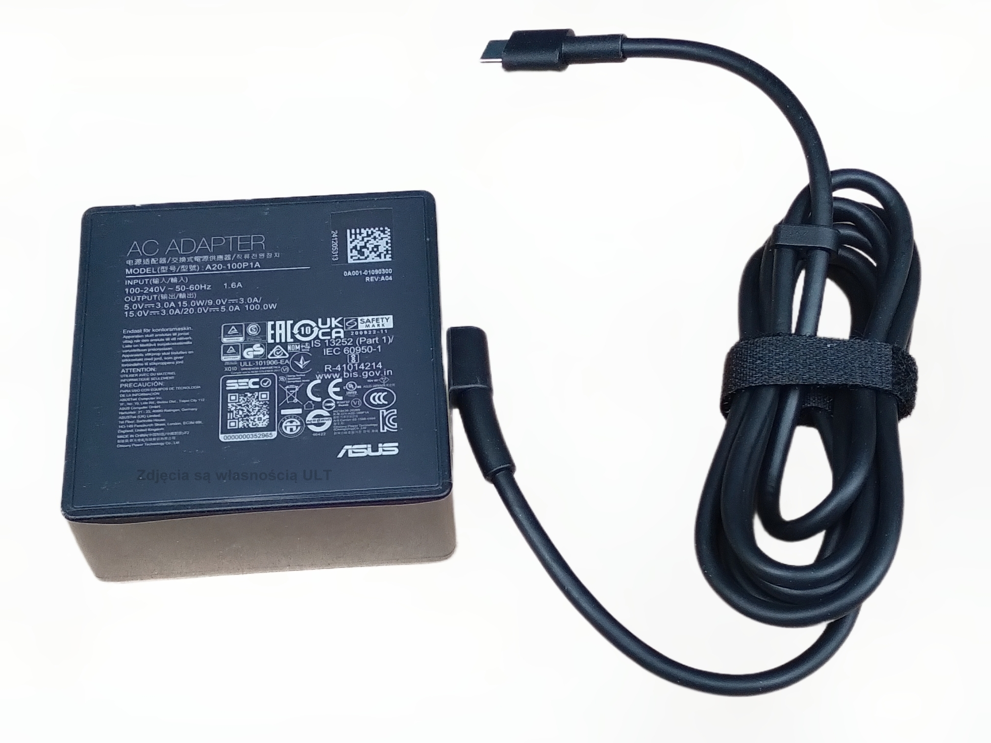 Zasilacz Ładowarka do Asus Rog 100W Usb-c A20-100P1A Oryginał