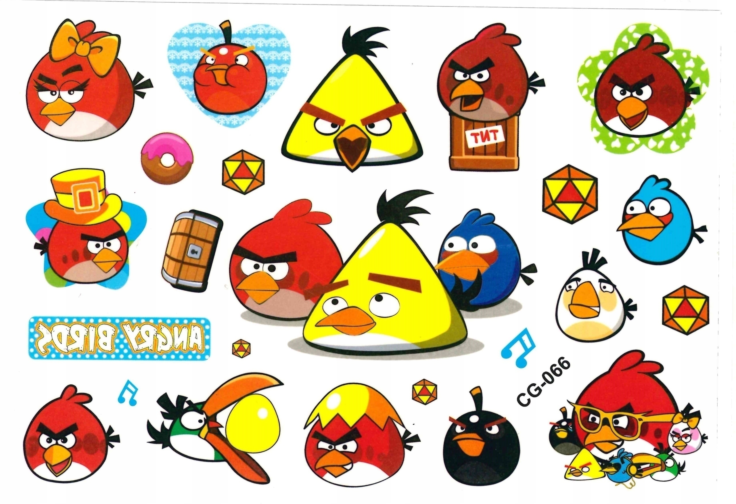 

Tatuaże zmywalne dla dzieci Angry Birds CG066
