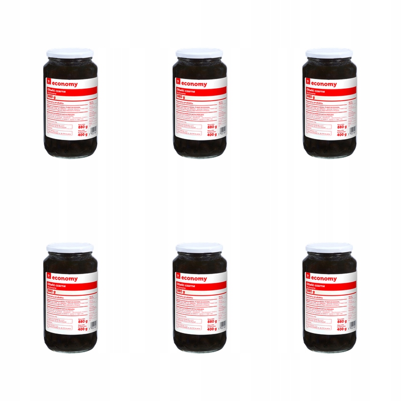 Tge Oliwki czarne drylowane 880g X6