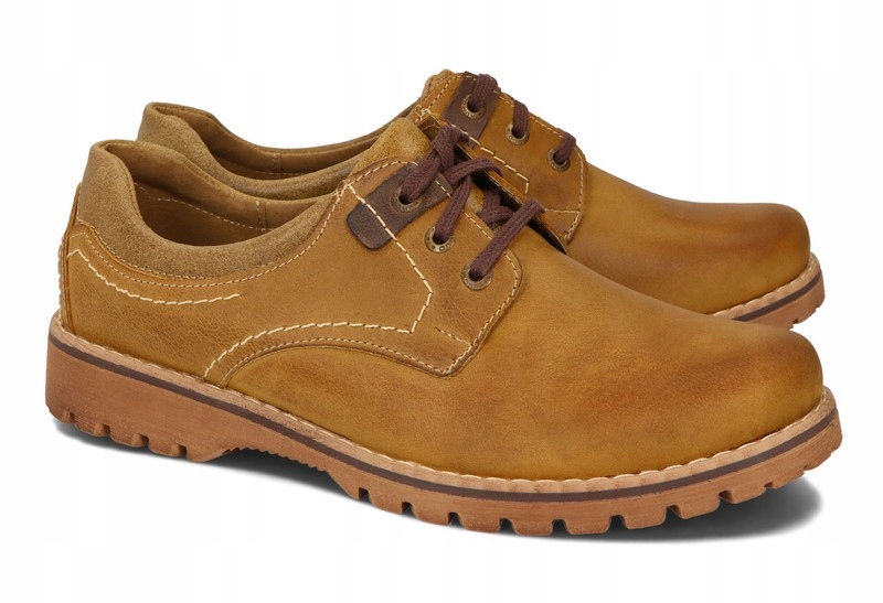 

Buty Trekkingowe Skóra Półbuty 879 Camel 40