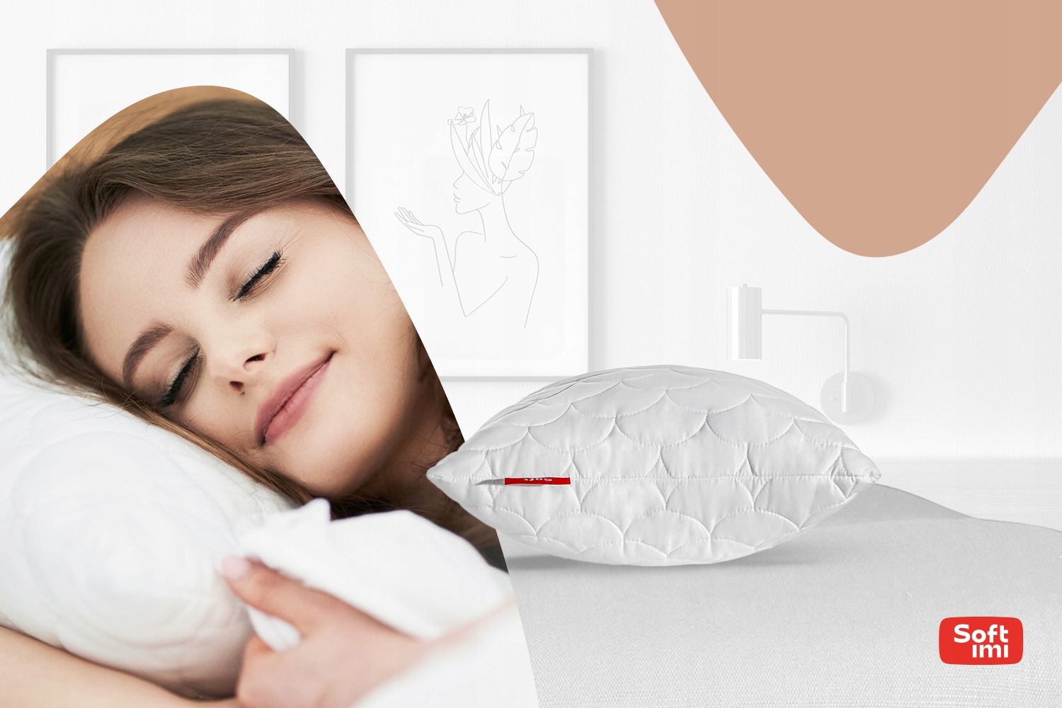 2 x PODUSZKA 45X45 ANTYALERGICZNA GRUBA ZAMEK Marka Softimi