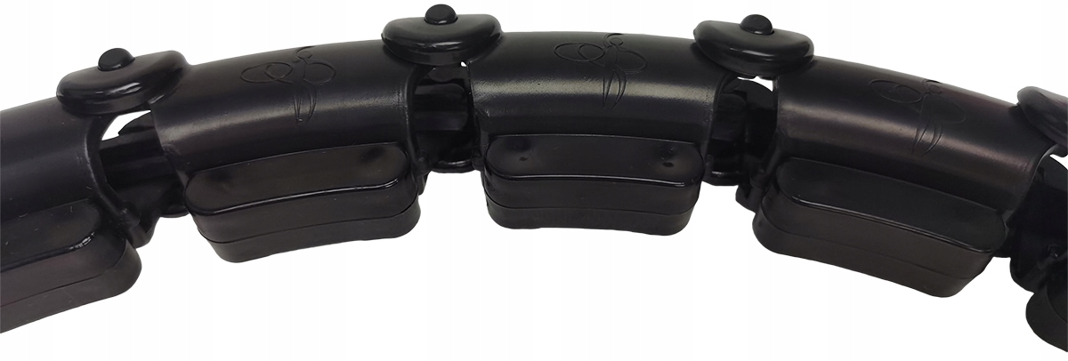 HULA HOP Z MASAŻEREM I OBCIĄŻENIEM CZARNE TRENING Cechy dodatkowe składane