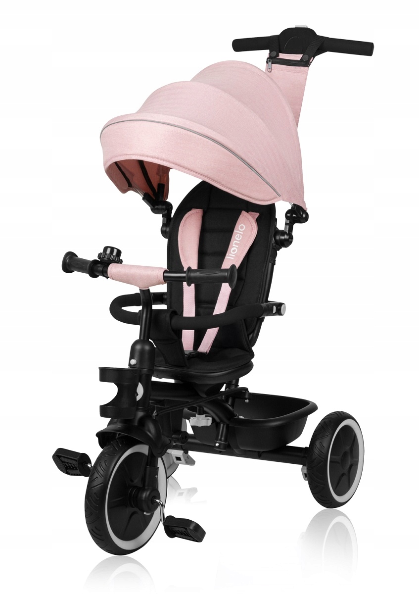 Lionelo Rower trójkołowy Berry pchacz obrotowe siedzisko Pink Rose