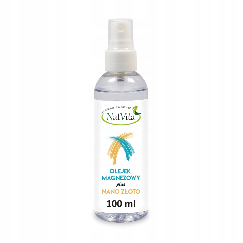 Magnesium Oil 33% + Nano Gold Cramps Inflammation Pain 100ml NatVita