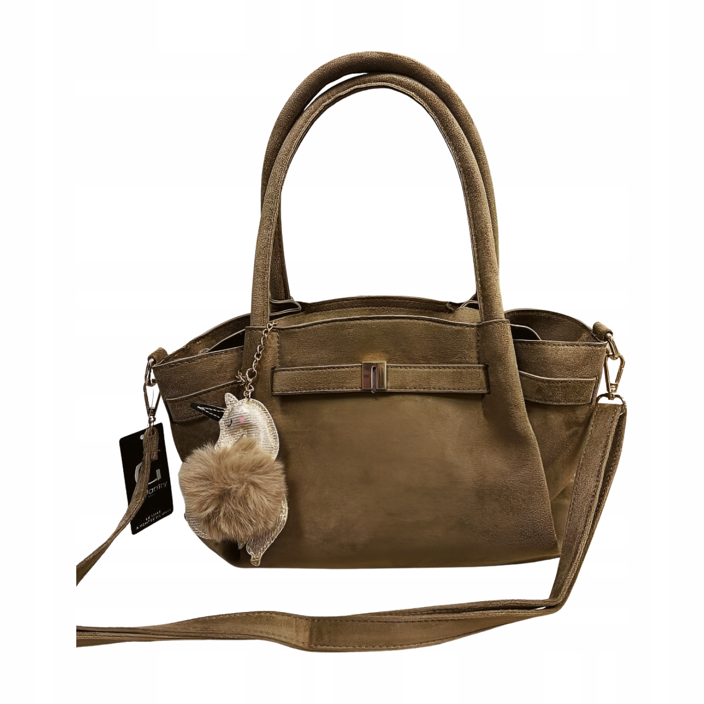 Gallantry shopper kabelka s přívěskem, béžová, ekosemiš