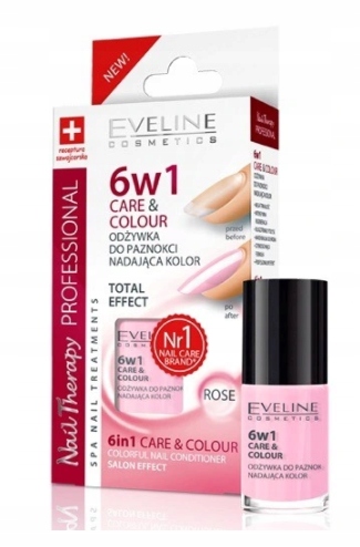 

Eveline Care Colour Odżywka Do Paznokci 6w1 Rose