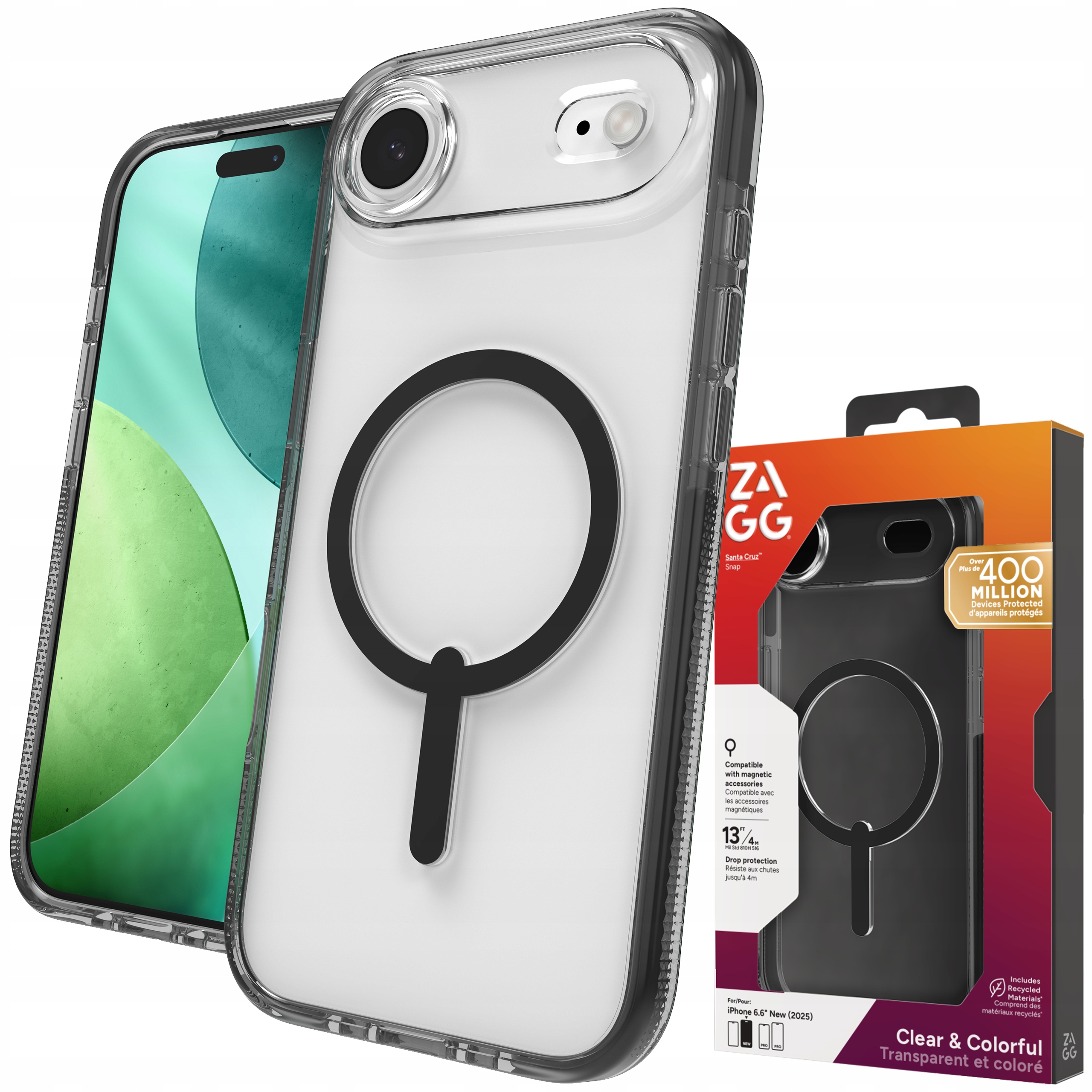 Zagg Santa Cruz Snap Case Pouzdro s MagSafe pro iPhone Air Kryt