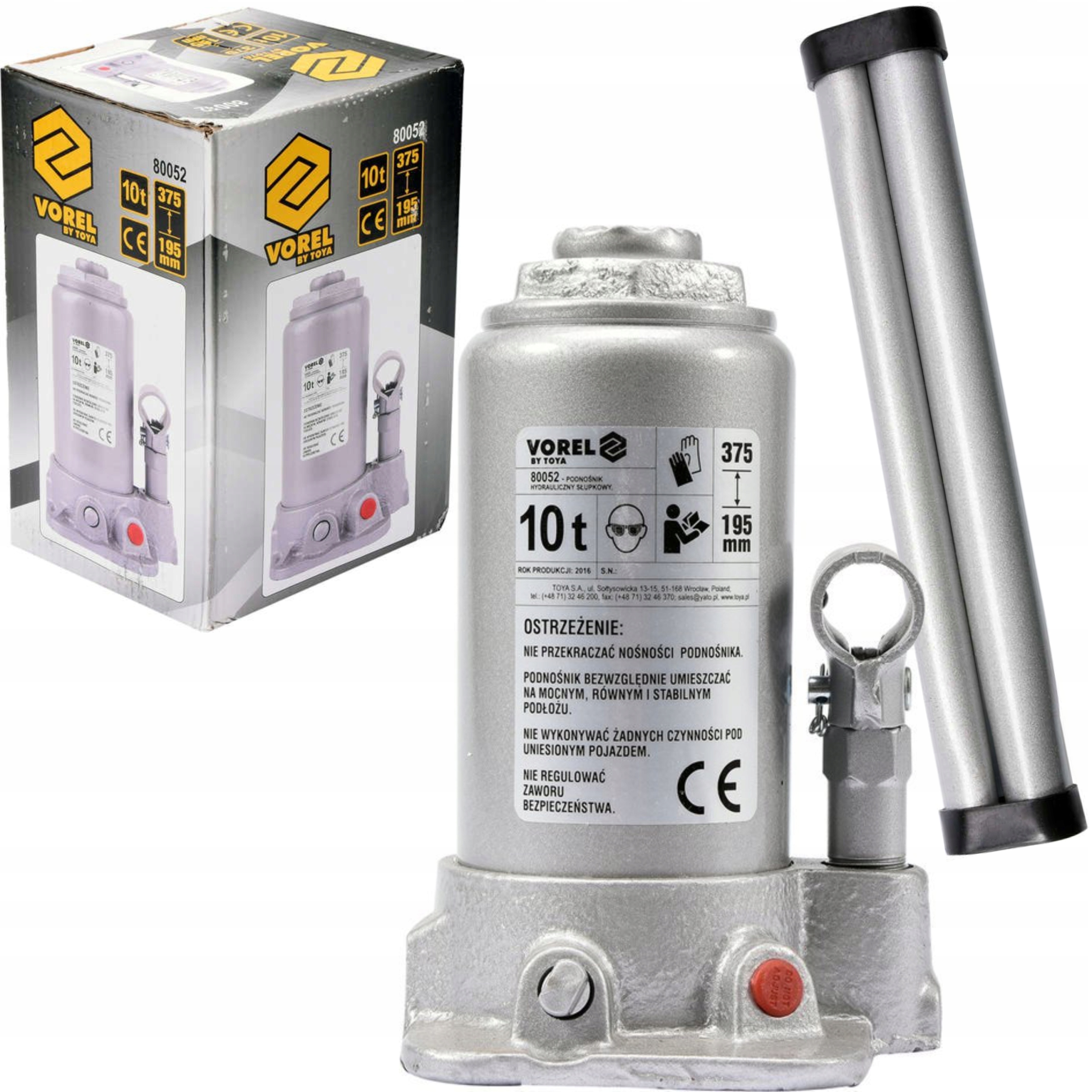 ГИДРАВЛИЧЕСКИЙ ДОМКРАТ VOREL 10T