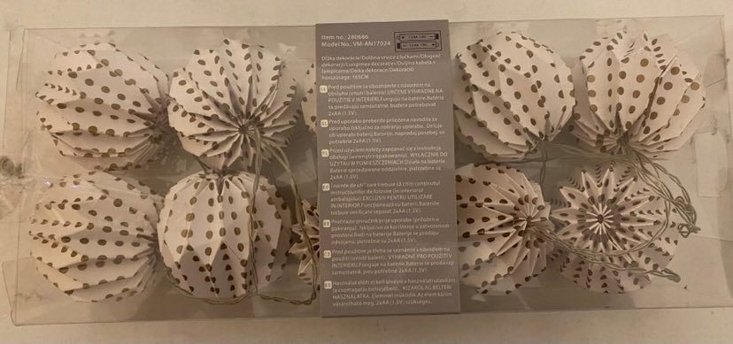 PEPCO HOME ŁAŃCUCH LED KULE 3D VM-AN17024 B CIEPŁY EAN (GTIN) 4026411618029