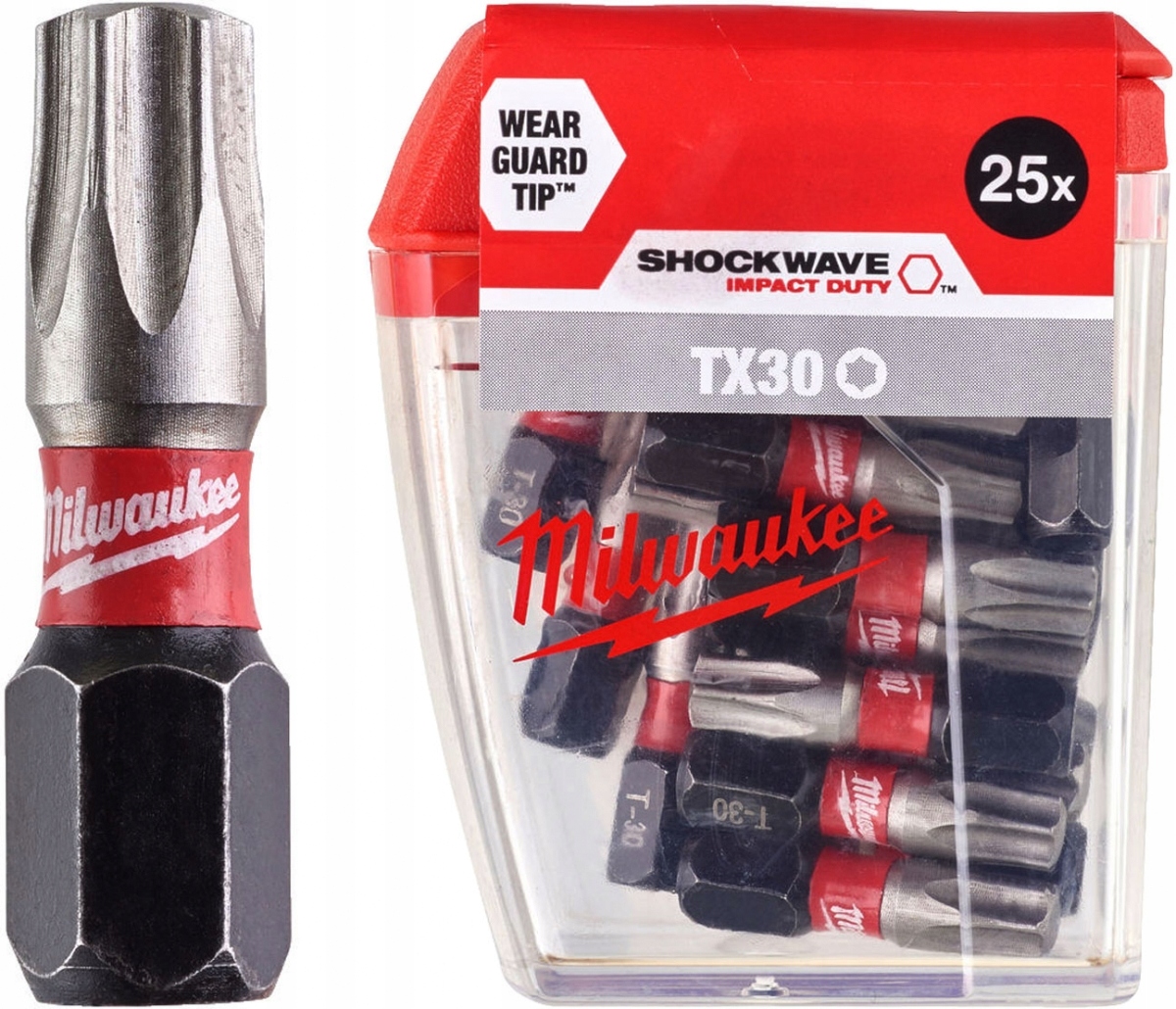 

25x Milwaukee Bit Shockwave CD TX30 25mm