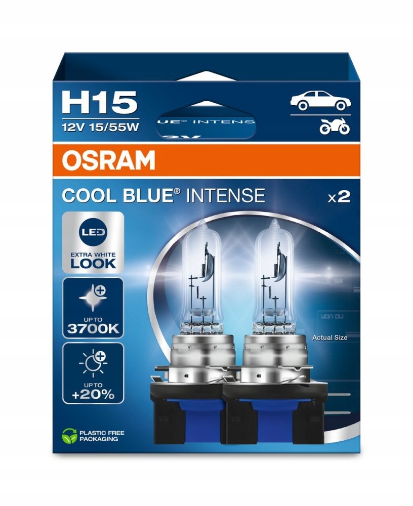Osram 12V H15 15/55W Cool Blue Intense (2ks) Duo-box